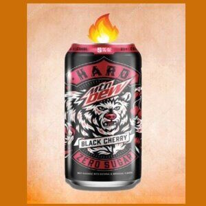 12oz Candle Hard Mtn Dew Zero Sugar Can Black Cherry Handcrafted in TN Scented
